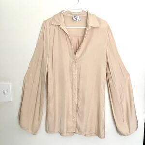 Princess Polly Shirt Mini Dress Flared Sleeves Sz 4